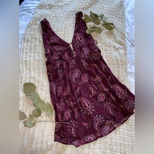 Forever 21 purple paisley mini dress